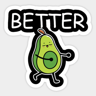 Better Half Avocado Couple Matching Sticker